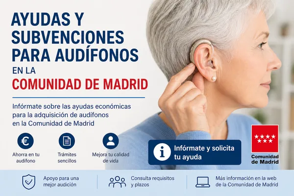 Ayudas para audífonos en la Comunidad de Madrid